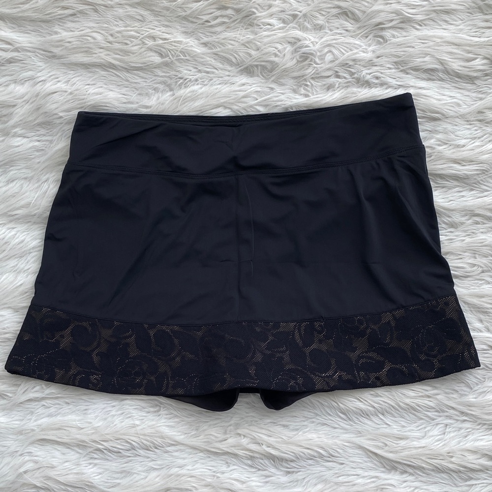 Fila | Black Lace Tennis 2-Piece Set Tank Top & Athletic Skort - Picture 8 of 16